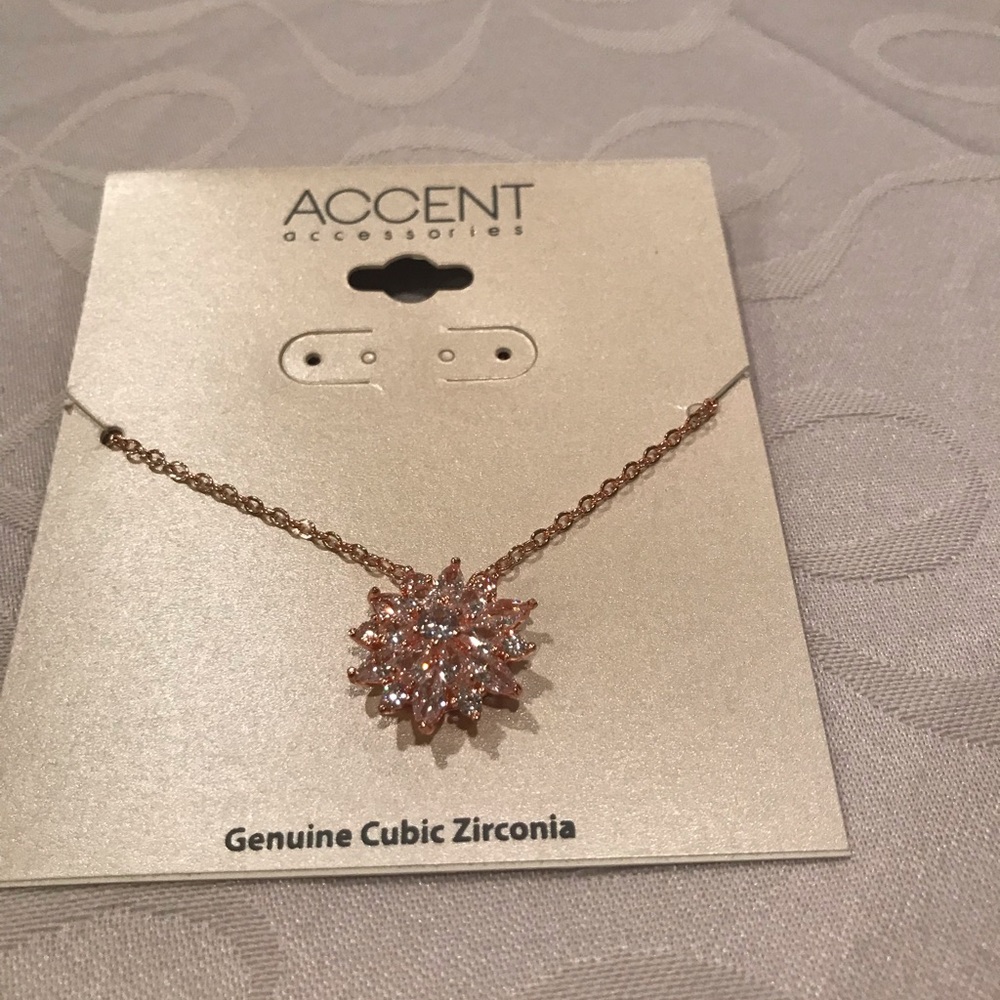 Cubic Zirconia Necklace. NWT.